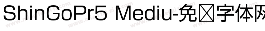 ShinGoPr5 Mediu字体转换